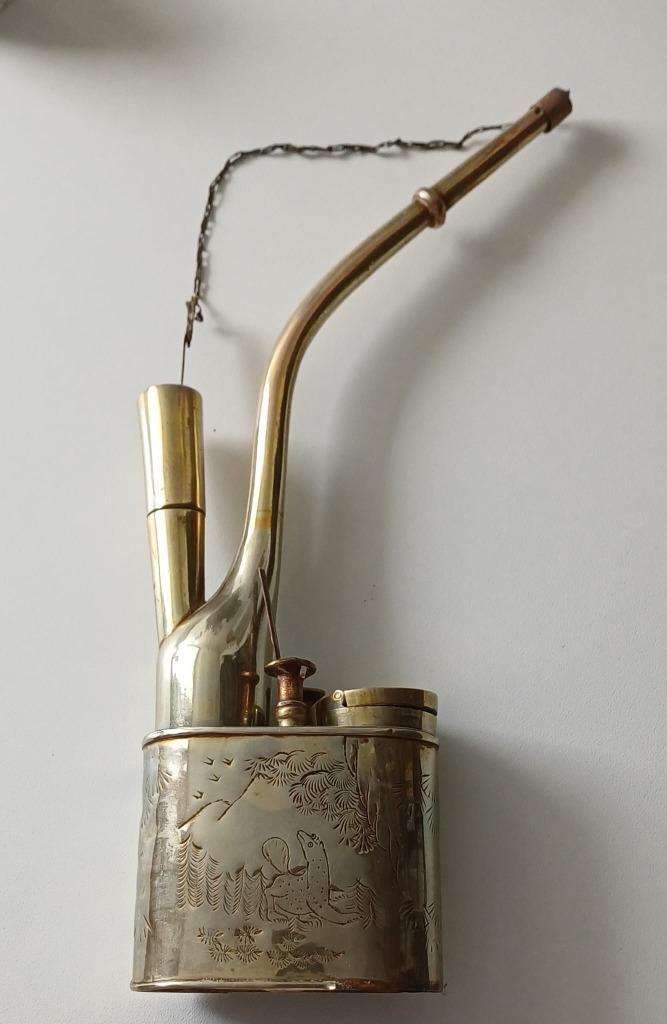 Koperen antieke Chinese Opium Pijp, Antiek en Kunst, Antiek | Koper en Brons, Koper, Ophalen of Verzenden