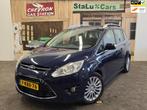 Ford Grand C-Max 1.0 Titanium/AIRCO/CRUISE/BOEKJES/, Auto's, Ford, Voorwielaandrijving, Zwart, Blauw, Origineel Nederlands
