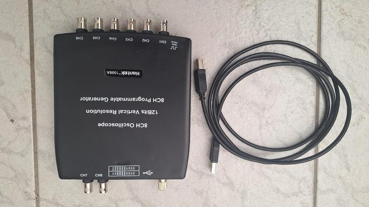 Hantek 1008A USB oscilloscoop, Doe-het-zelf en Verbouw, Meetapparatuur, Gebruikt, Elektriciteit, Ophalen of Verzenden