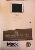 Parkeerticket Europapark, Tickets en Kaartjes, Overige typen