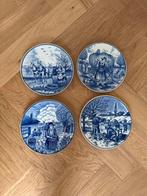 Delfts blauw porseleinen bordjes, Antiek en Kunst, Ophalen of Verzenden