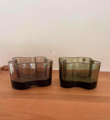 Vintage iitala waxinelicht houders Alvar Aalto beschikbaar voor biedingen
