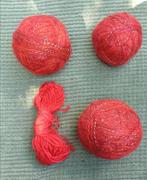 4 bollen rood garen, Ophalen of Verzenden, Zo goed als nieuw, Breien of Haken, Wol of Garen