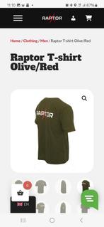 Nieuw Raptor t shirt olijfgroen maat S, Watersport en Boten, Hengelsport | Karpervissen, Ophalen of Verzenden, Zo goed als nieuw