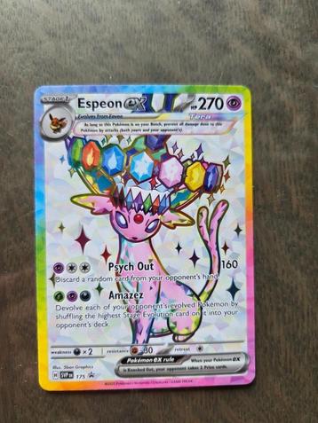 Espeon EX SVP175 Promo Prismatic Evolutions Pokemonkaart beschikbaar voor biedingen
