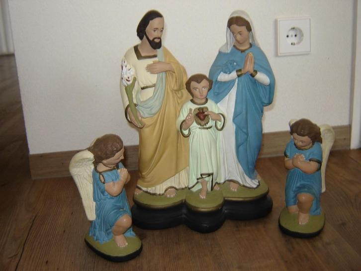 HEILIGE FAMILIE MET TWEE ENGELEN !!!!!, Antiek en Kunst, Antiek | Religie, Ophalen of Verzenden