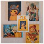 Pikachu pak + knuffel, SET Koelkastmagneten Van Gogh kaarten, Ophalen of Verzenden, Nieuw