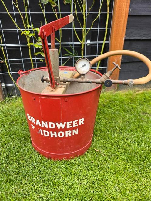 brandweeremmerpomp Zuidhorn., Antiek en Kunst, Antiek | Emaille, Ophalen of Verzenden
