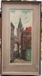 Hendrik de Laat - Ets Glashuis Nijmegen - Genummerd, Antiek en Kunst, Kunst | Etsen en Gravures, Ophalen of Verzenden