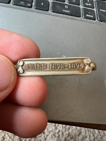 Nederlandse gesp medaille expeditiekruis Atjeh 1873 1874 beschikbaar voor biedingen