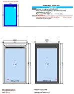 nieuw Schüco kozijn verkeerd maat geleverd 1000 x 1630, Doe-het-zelf en Verbouw, Kozijnen en Schuifpuien, 75 tot 150 cm, Kunststof