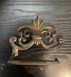 Vintage toiletrolhouder van gietijzer, Huis en Inrichting, Ophalen of Verzenden, Gebruikt, Zwart, Handdoekenrek