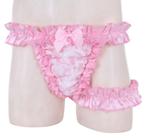 Roze sissy string / slip onderbroek sexy gay maat M L XL XXL, Slip, Roze, Verzenden