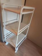 Witte Keukentrolley - Gebruikt, Huis en Inrichting, Keuken | Keukenelementen, Ophalen, Minder dan 50 cm, Gebruikt, Wit