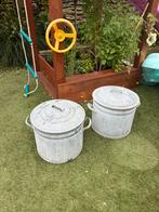 Grote pannen van zink, Ophalen, Gebruikt