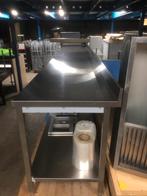 rvs werktafel 200x70x85 h bodemschap en opstaande rand ., Ophalen, Zo goed als nieuw