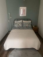 IKEA metalen bedframe 140x200 - Zo goed als nieuw!, Huis en Inrichting, Slaapkamer | Bedden, Ophalen, Zwart, Tweepersoons, 140 cm