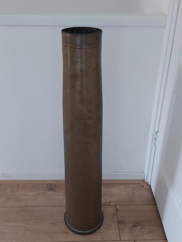Groot kaliber Nederlandse 12 cm. No. 10 messing huls scheeps beschikbaar voor biedingen