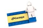 Lego LEGOLAND name badge - Blauw *Nieuw*, Ophalen of Verzenden, Nieuw, Lego