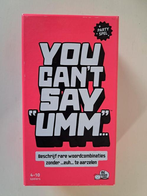 You can't say "umm", Hobby en Vrije tijd, Gezelschapsspellen | Kaartspellen, Nieuw, Ophalen of Verzenden