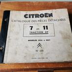 Citroën Traction AV 7 & 11 Onderdelen Catalogus 1934-1957, Auto diversen, Ophalen of Verzenden