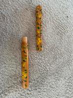 Vintage Houten Breinaalden Koker met Bloemen, Ophalen, Gebruikt, Breien, Naald