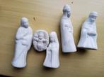Vintage klein wit kerstgroepje., Diversen, Kerst, Ophalen of Verzenden, Zo goed als nieuw