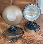 2 vintage bronskleurige vandeheg spots wandlampje, Ophalen of Verzenden