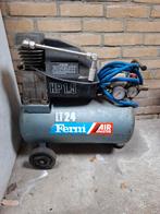 Ferm LT24 Compressor - Goed Onderhouden, Doe-het-zelf en Verbouw, Compressors, Ophalen, Gebruikt, 6 tot 10 bar, Minder dan 200 liter/min