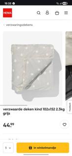 HEMA verzwaarde deken, Ophalen, Zo goed als nieuw, Meisje, Dekbedovertrek