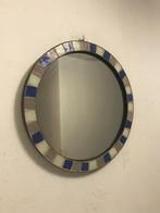 Ronde spiegel met mozaïek...'60, Huis en Inrichting, Minder dan 50 cm, Gebruikt, Ophalen of Verzenden, Minder dan 100 cm