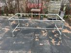 Steigerbuizen tafelonderstel - Industrieel design, Tuin en Terras, Tuintafels, Ophalen, Gebruikt, Rechthoekig, Metaal