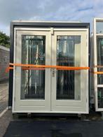 Hardhouten dubbele deuren, Ophalen, Gebruikt, Deurkozijn, 150 tot 225 cm