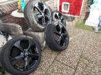 NISSAN 17 INCH VELGEN MET ZOMERBANDEN MICRA - NOTE, Auto-onderdelen, Banden en Velgen, Ophalen, Banden en Velgen, 17 inch, 205 mm