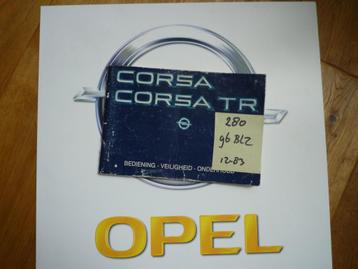 Opel Corsa-A instructieboekje nr 280 beschikbaar voor biedingen
