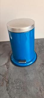 Prullebakje blauw 3 liter, Ophalen, Gebruikt, Minder dan 10 liter, Metaal