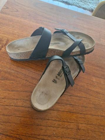 Birckenstock teenslipper maat 46, zwart  zgan beschikbaar voor biedingen