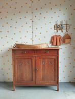 Vintage commode van eikenhout / Art Deco / bezorgen mogelijk, 50 tot 70 cm, Ophalen of Verzenden, 90 tot 105 cm, 100 cm of meer