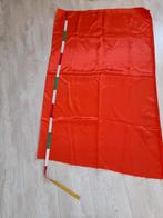 Satijnen stof, glans - restlapjes  - oranje, Hobby en Vrije tijd, Stoffen en Lappen, 120 cm of meer, Nieuw, Oranje, Ophalen of Verzenden