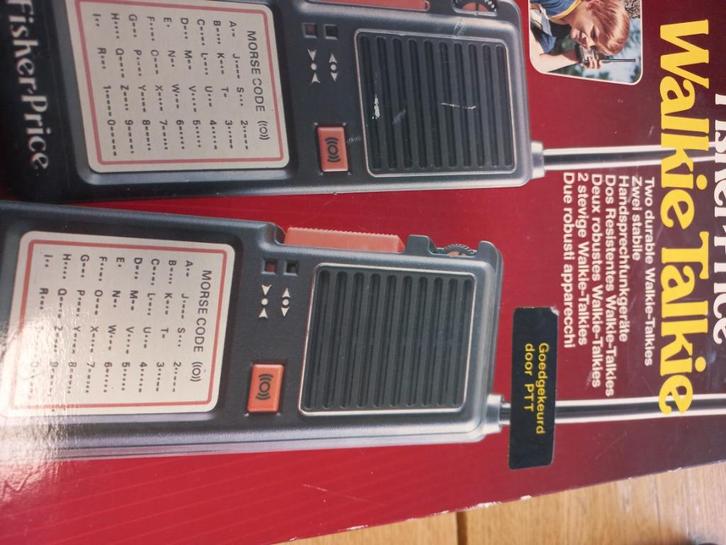 Fisher-Price Walkie Talkie 1985, Telecommunicatie, Portofoons en Walkie-talkies, Zo goed als nieuw, Portofoon of Walkie-talkie