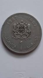 1 DIRHAM 1987 (1407) MAROKKO KM Y# 88, Ophalen of Verzenden, Losse munt