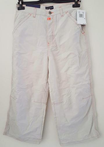 *SALE* Beige Nautica broek maat 170/176 28W *NIEUW* (0827) a beschikbaar voor biedingen