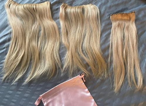Natural hair company hairextentions, echt haar, 9 banen, Sieraden, Tassen en Uiterlijk, Uiterlijk | Haarverzorging, Zo goed als nieuw