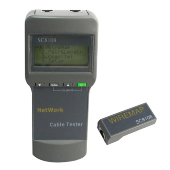 Netwerkkabel Tester SC8108 CAT5 RJ45 LAN-telefoonkabel, Computers en Software, Pc- en Netwerkkabels, Nieuw, Ophalen of Verzenden