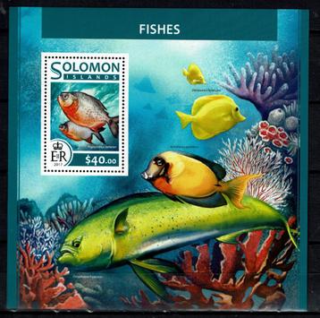 solomon isl 2017 pf blok vissen zeeleven fishes koraal 1 beschikbaar voor biedingen