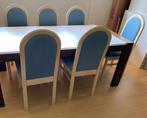 6 Tonon eetkamerstoelen, Huis en Inrichting, Stoelen, Ophalen, Gebruikt, Wit, Vier