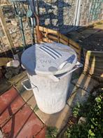 brocant zinken vuilnisemmer amsterdam hoog model authentiek, Ophalen