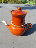 Vintage villeroy en boch luxembourg bruin koffiepot groot, Ophalen of Verzenden