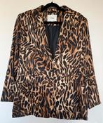Dames blazer panterprint, Kleding | Dames, Jasjes, Kostuums en Pakken, Maat 38/40 (M), Bruin, Nieuw, Ophalen of Verzenden