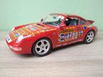 1993 Porsche Carrera 911 race editie 1:18 Bburago, Ophalen of Verzenden, Zo goed als nieuw, Auto, Bburago